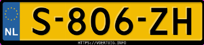Kenteken afbeelding van S806ZH, grijze Audi A4 Avant 40 Tfsi