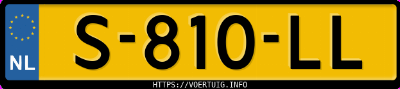 Kenteken afbeelding van S810LL, grijze Audi Q4 Sportback 40 E-Tron