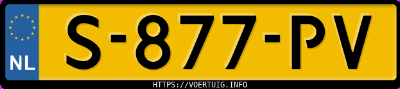 Kenteken afbeelding van S877PV, zwarte Audi R8 Quattro