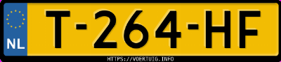 Kenteken afbeelding van T264HF, grijze Audi A4 Avant 35tfsi