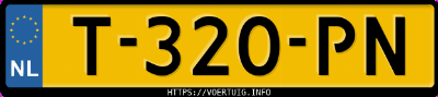 Kenteken afbeelding van T320PN, grijze Audi A6 Avant 55 Tfsi E 55tfsi Quattro