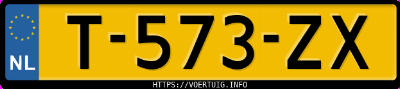 Kenteken afbeelding van T573ZX, zwarte Audi A3 Sportback 30 Tfsi
