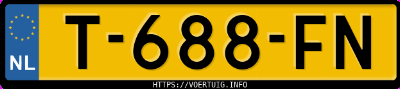 Kenteken afbeelding van T688FN, zwarte Audi A4 Limousine 35 Tfsi