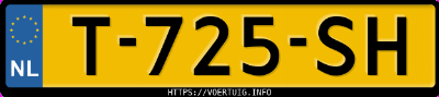 Kenteken afbeelding van T725SH, zwarte Audi A4 Limousine 35 Tfsi