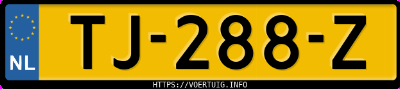 Kenteken afbeelding van TJ288Z, zwarte Audi A4 Avant 1.4 Tfsi