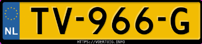 Kenteken afbeelding van TV966G, zwarte Audi S4 Avant 3.0tfsi Quattro