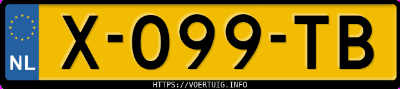 Kenteken afbeelding van X099TB, grijze Audi Q4 35 E-Tron