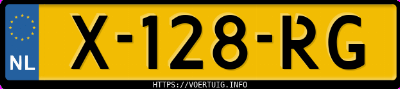 Kenteken afbeelding van X128RG, zwarte Audi A8 S8 Quattro