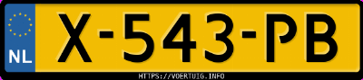Kenteken afbeelding van X543PB, zwarte Audi A3 Sportback 30 Tfsi
