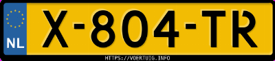 Kenteken afbeelding van X804TR, witte Audi A6 Avant 50 Tdi Quattro