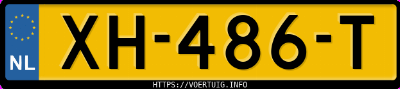 Kenteken afbeelding van XH486T, zwarte Audi A4 Limousine 35 Tfsi 35tfsi