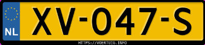 Kenteken afbeelding van XV047S, zwarte Audi Q7 3.0tdi Quattro