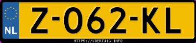 Kenteken afbeelding van Z062KL, witte Audi A3 Sportback 35 Tfsi