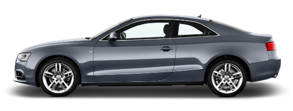 Afbeelding van 20ZKPD, grijze Audi A5 6 Cyl Quattro coupé