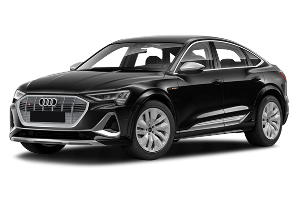 Afbeelding van K349XZ, zwarte Audi E-TRON Sportback 55 S Quattro hatchback