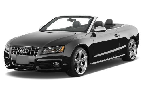 Afbeelding van 76NZG7, zwarte Audi S5 Cabriolet Quattro 