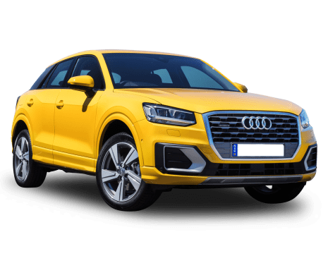 Afbeelding van N966JN, gele Audi Q2 1.0 Tfsi S Tronic Design+ Comfort stationwagen