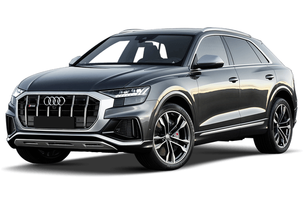 Afbeelding van P749XG, grijze Audi SQ8 Quattro hatchback