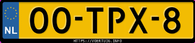 Kenteken afbeelding van 00TPX8, zwarte BMW 523I Touring