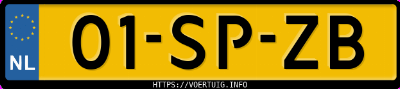 Kenteken afbeelding van 01SPZB, zwarte BMW 118I