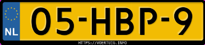 Kenteken afbeelding van 05HBP9, zwarte BMW 118D