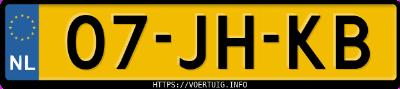 Kenteken afbeelding van 07JHKB, zwarte BMW 5ER Reihe 525i Touring