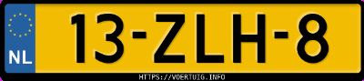 Kenteken afbeelding van 13ZLH8, grijze BMW 3ER Reihe 320d Touring
