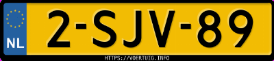Kenteken afbeelding van 2SJV89, zwarte BMW 116I