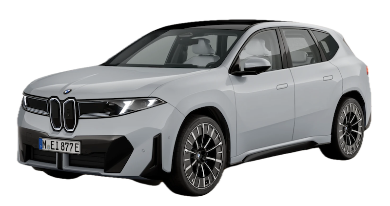 Afbeelding van KDZ74F, grijze BMW IX3 50 Xdrive stationwagen