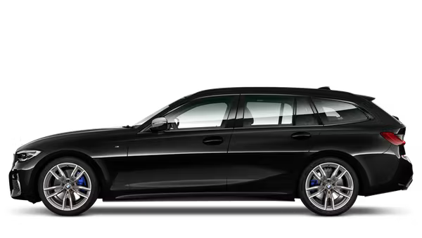 Afbeelding van P501ZL, zwarte BMW 330E Xdrive Touring Business Edition Plus stationwagen