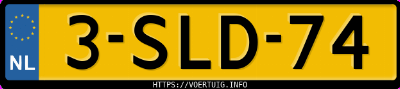 Kenteken afbeelding van 3SLD74, grijze BMW 5ER Reihe 530i Touring