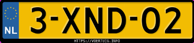 Kenteken afbeelding van 3XND02, blauwe BMW 3ER Reihe 318i Touring