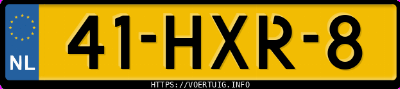 Kenteken afbeelding van 41HXR8, zwarte BMW Z Reihe Z4 2.0i