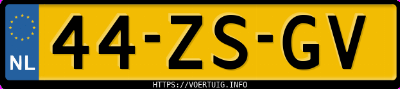 Kenteken afbeelding van 44ZSGV, grijze BMW Z Reihe Z4 Roadster 3.0i
