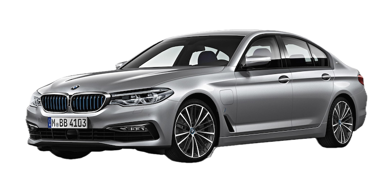 Afbeelding van J744BD, grijze BMW 530E Iperformance Berline sedan