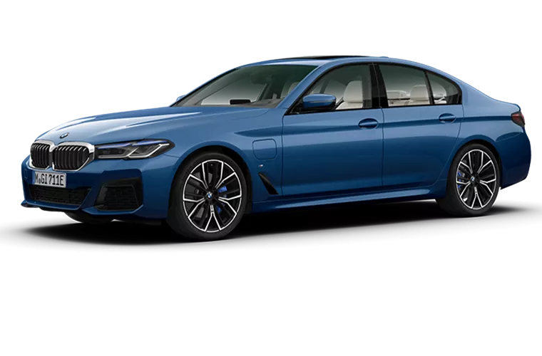 Afbeelding van 88HDXF, blauwe BMW 5ER Reihe 520i sedan