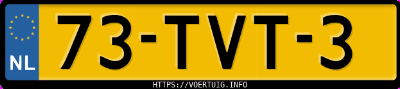 Kenteken afbeelding van 73TVT3, bruine BMW 1ER Reihe 116i