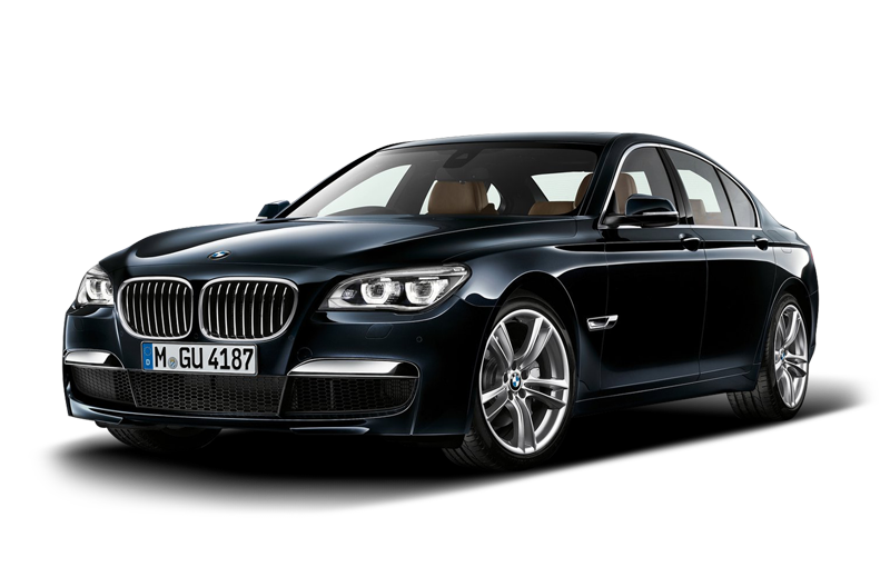 Afbeelding van X061VJ, grijze BMW 760 Li sedan