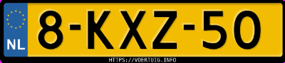 Kenteken afbeelding van 8KXZ50, grijze BMW Z Reihe Z4 2.0i
