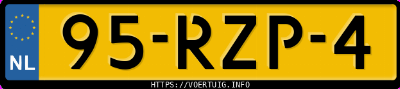 Kenteken afbeelding van 95RZP4, grijze BMW 523I
