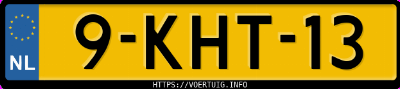 Kenteken afbeelding van 9KHT13, zwarte BMW 1ER Reihe 116i