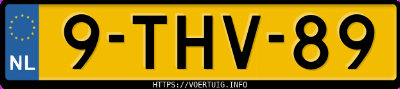 Kenteken afbeelding van 9THV89, grijze BMW 118I