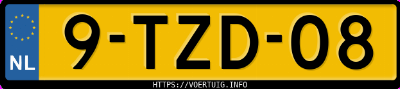 Kenteken afbeelding van 9TZD08, zwarte BMW 4ER Reihe 435i