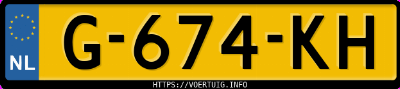 Kenteken afbeelding van G674KH, witte BMW X1 Sdrive18i