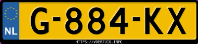 Kenteken afbeelding van G884KX, grijze BMW 5ER Reihe 525d