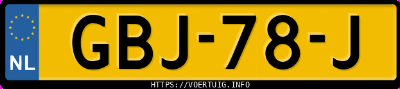 Kenteken afbeelding van GBJ78J, groene BMW 420I