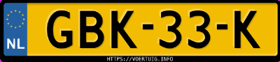 Kenteken afbeelding van GBK33K, grijze BMW X2 Sdrive20i