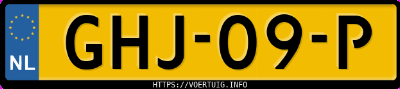 Kenteken afbeelding van GHJ09P, zwarte BMW I4 Edrive35