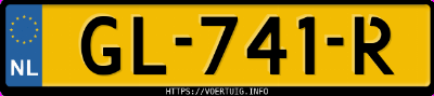 Kenteken afbeelding van GL741R, zwarte BMW 218I Active Tourer