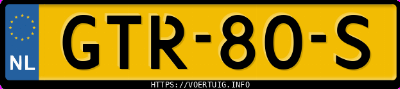 Kenteken afbeelding van GTR80S, zwarte BMW X1 Xdrive25e